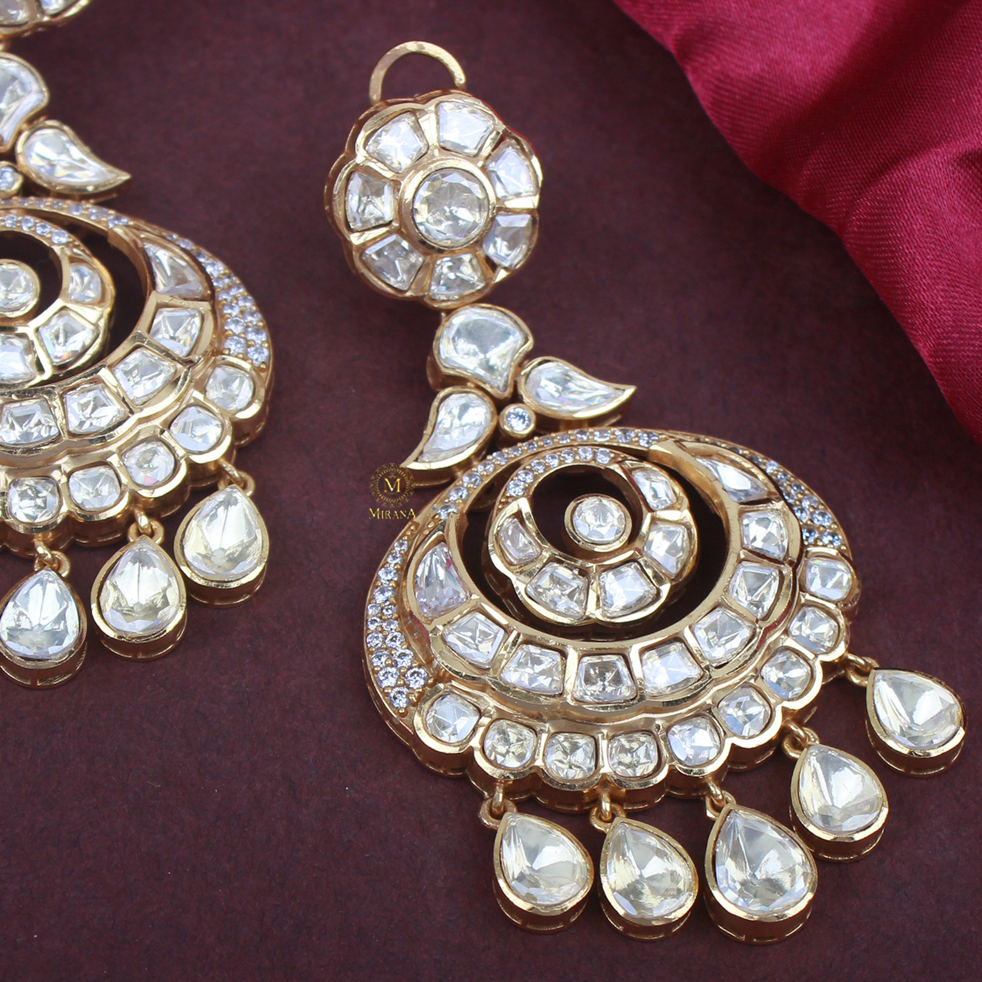 Shrika Moissanite Designer Chandbalis