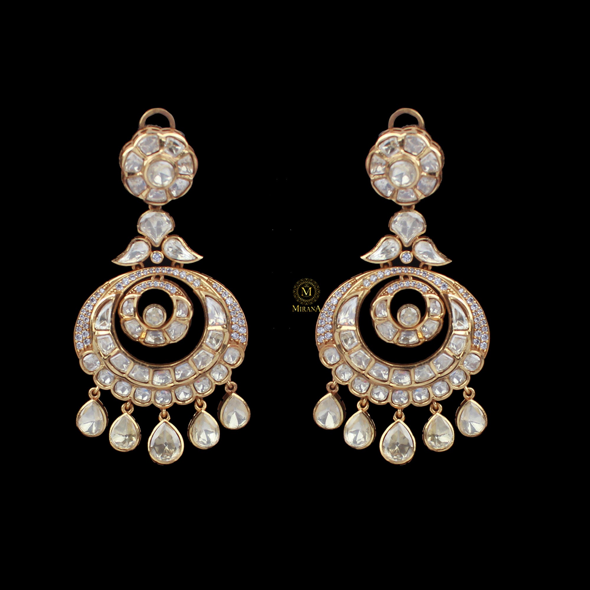 Shrika Moissanite Designer Chandbalis