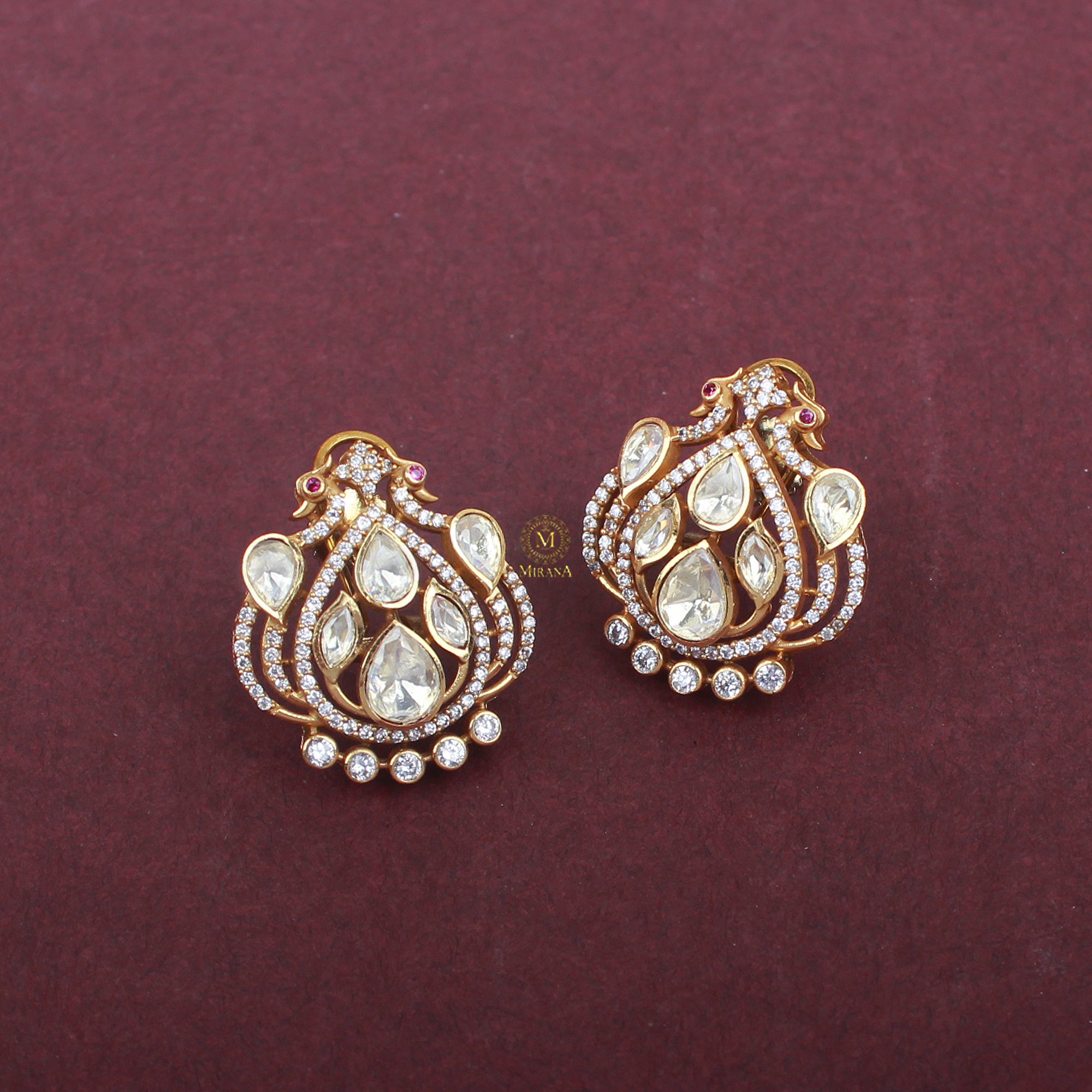 Shivi Moissanite Designer Studs