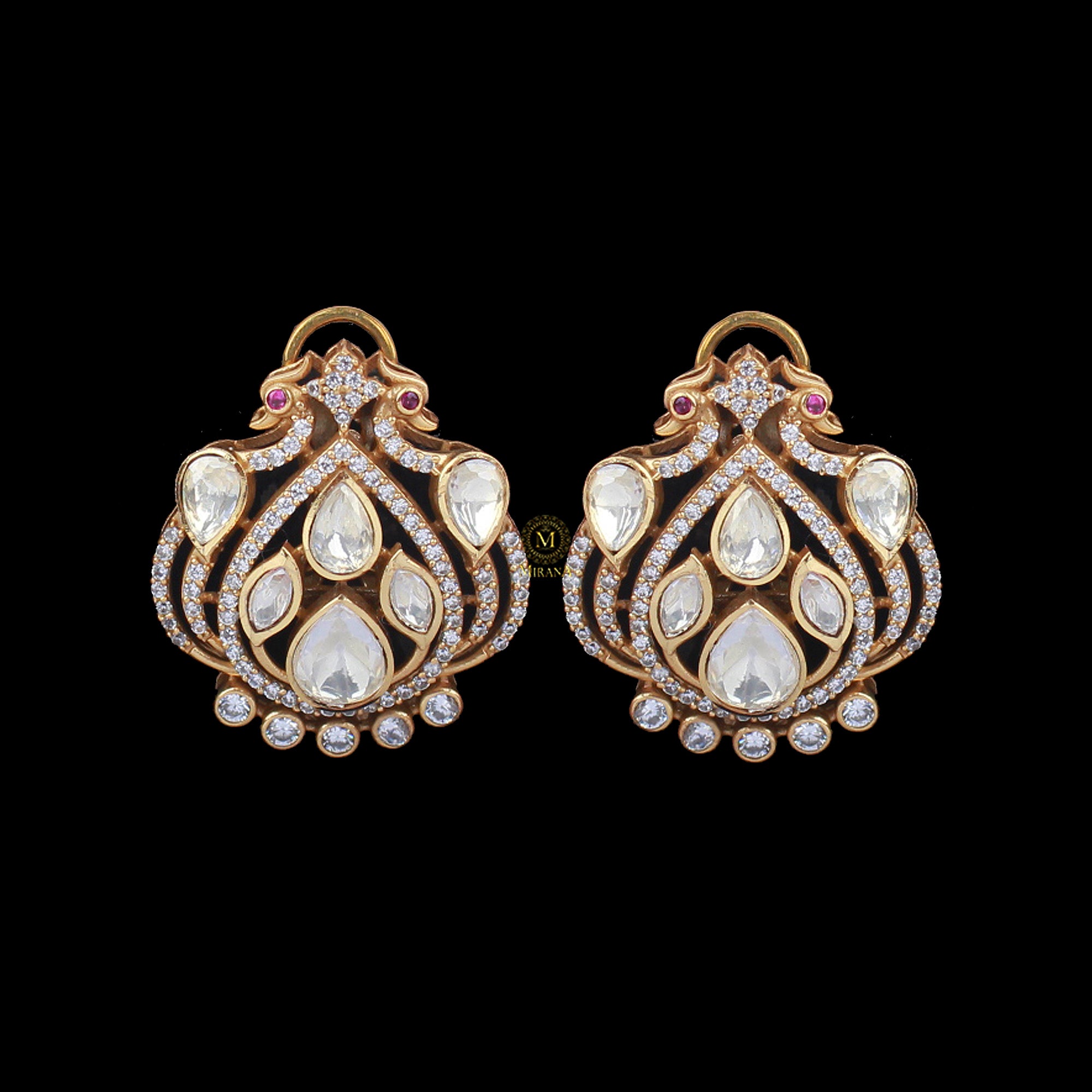 Shivi Moissanite Designer Studs