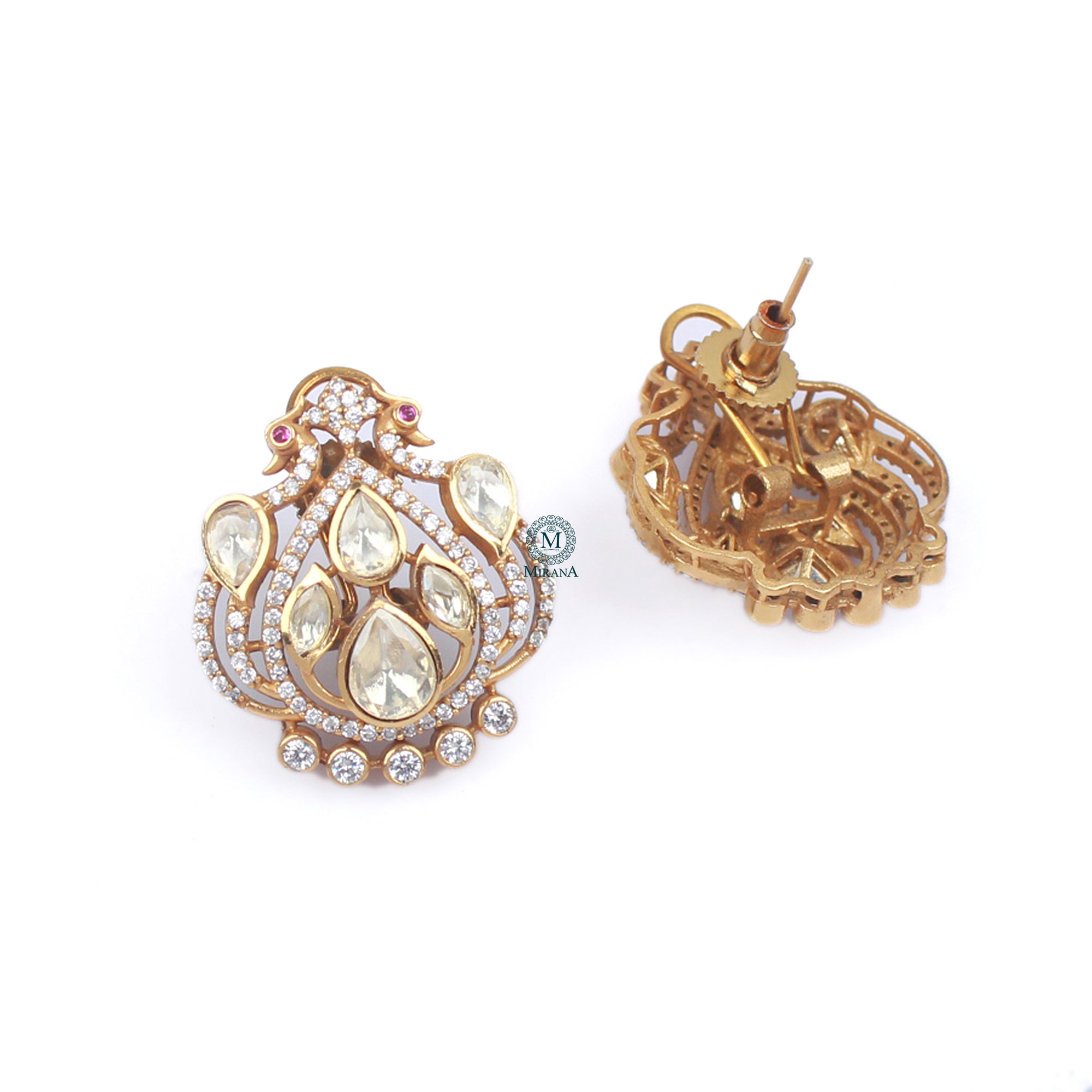 Shivi Moissanite Designer Studs