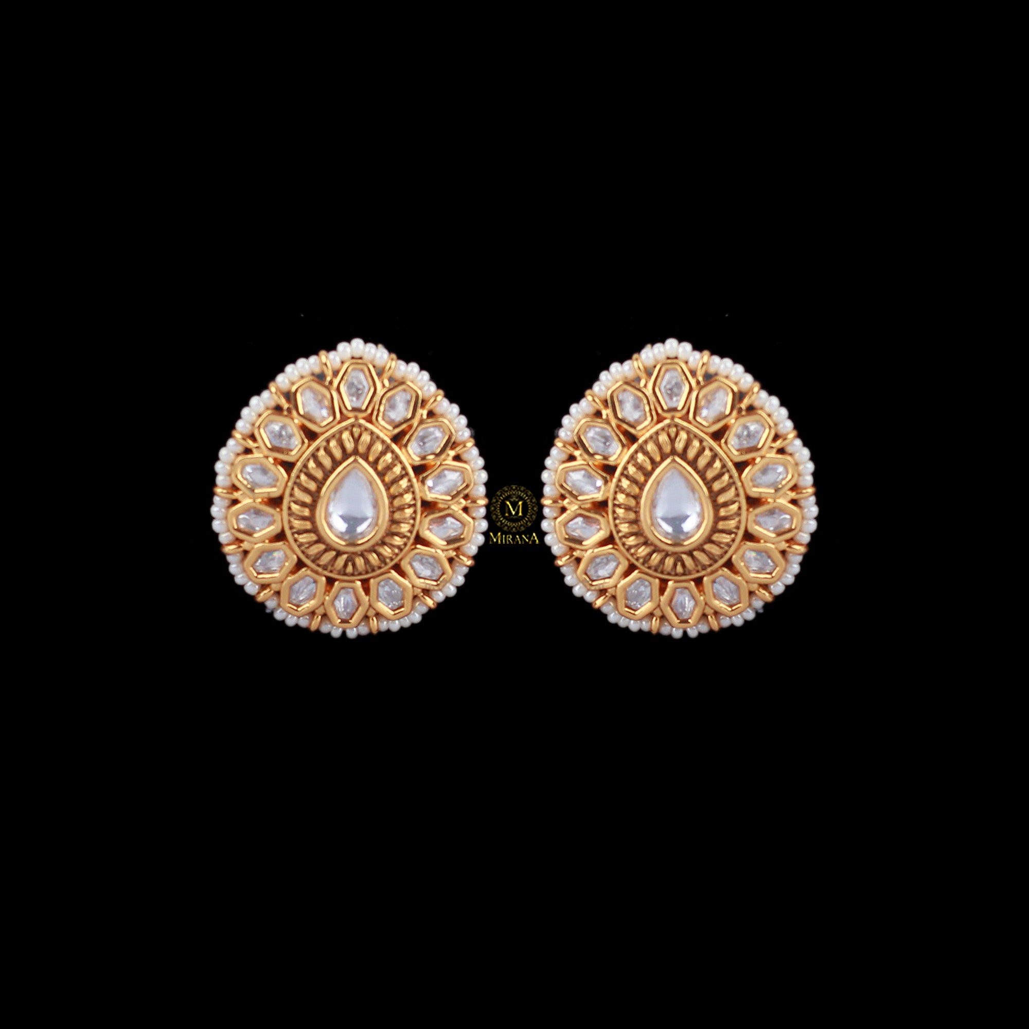 Mishti Polki Designer Studs