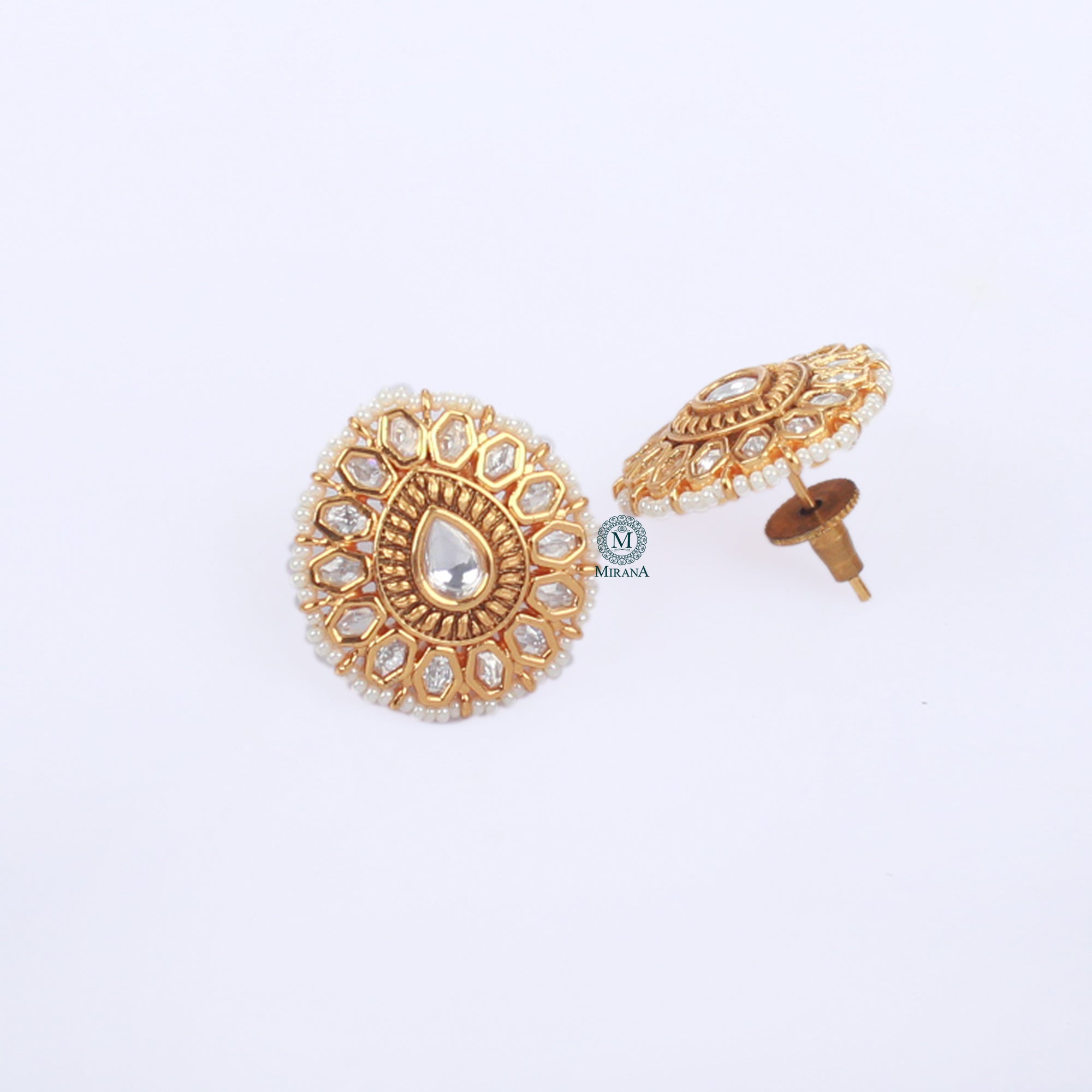 Mishti Polki Designer Studs