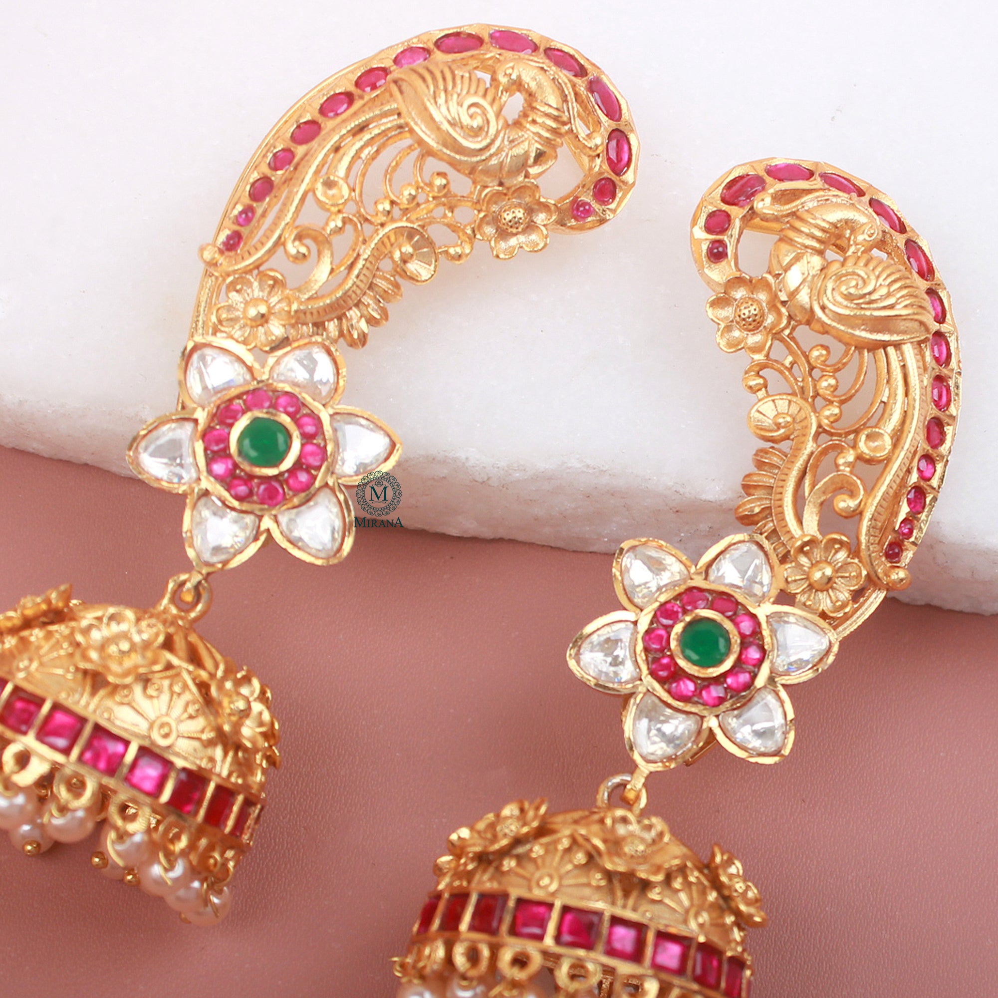 Mayurika Antique Designer Jhumka