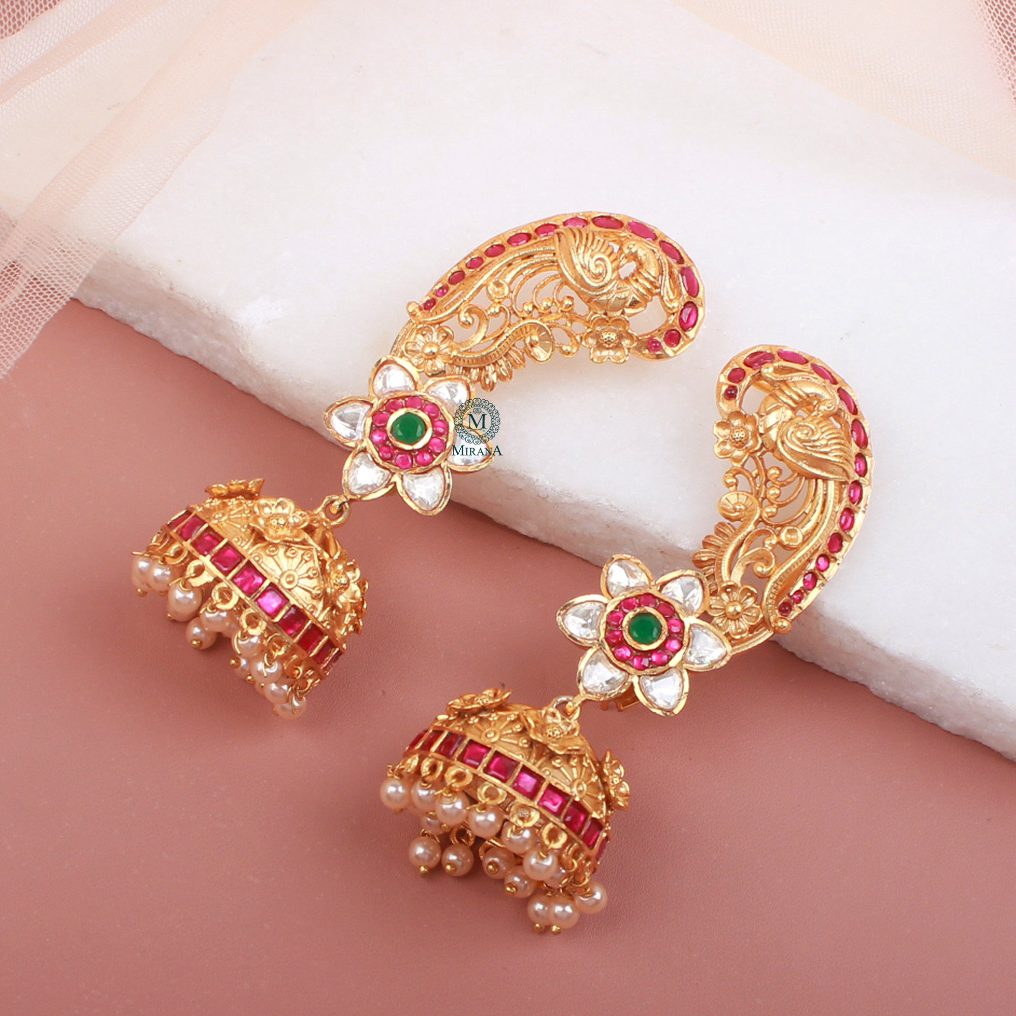 Mayurika Antique Designer Jhumka