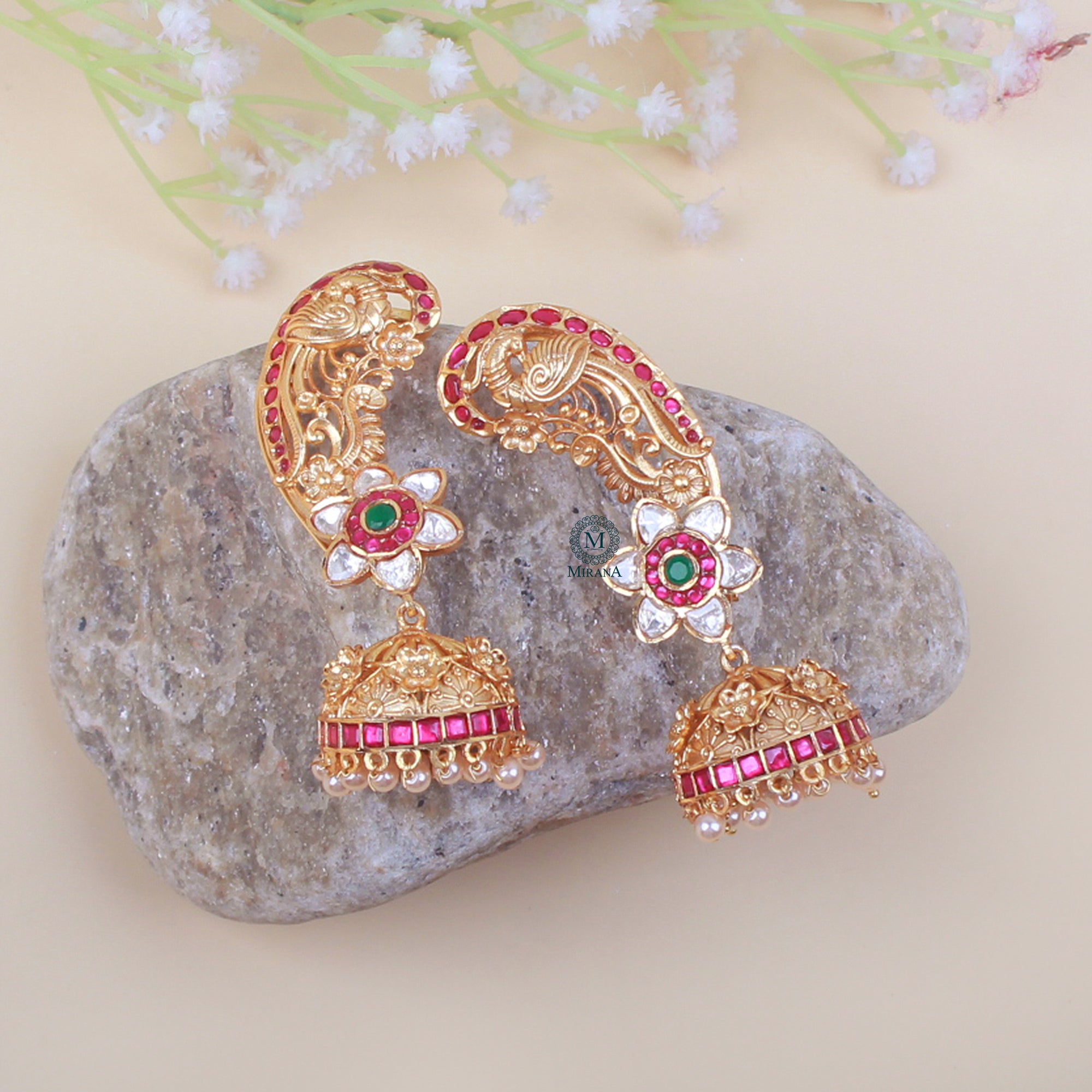 Mayurika Antique Designer Jhumka