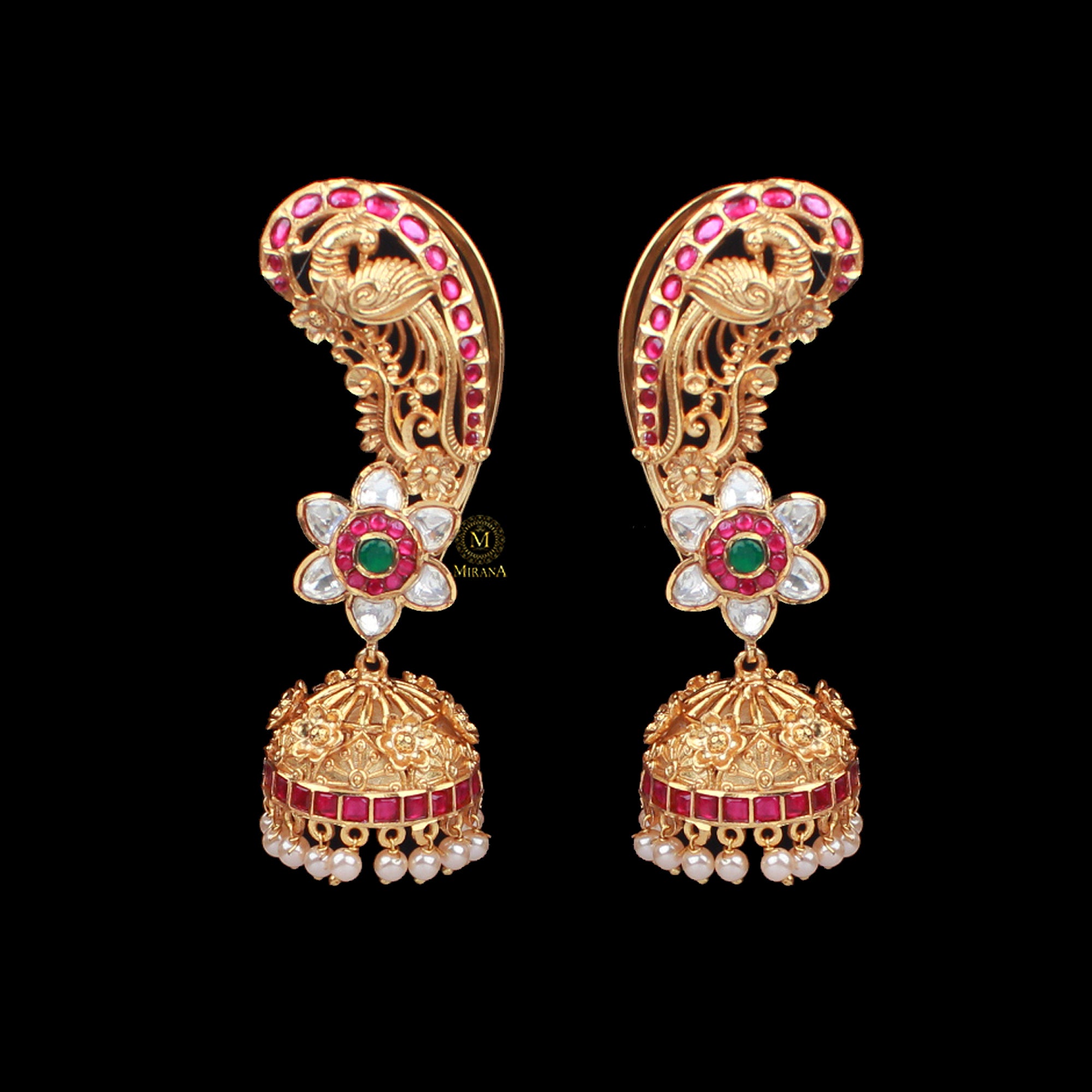 Mayurika Antique Designer Jhumka