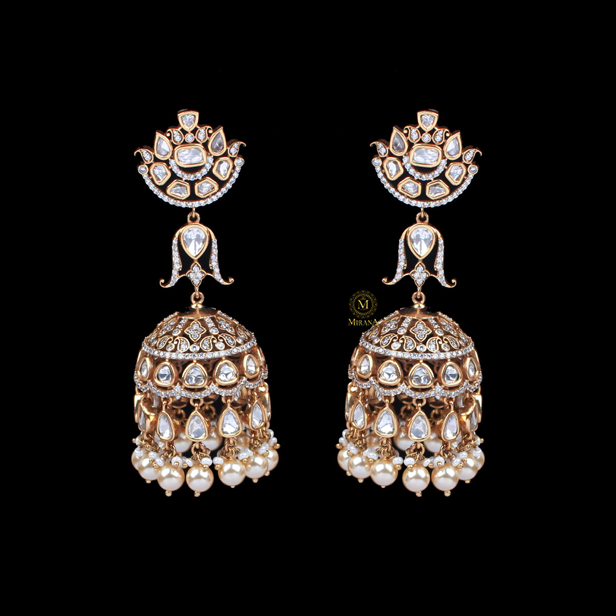 Jiya Polki Designer Jhumkas