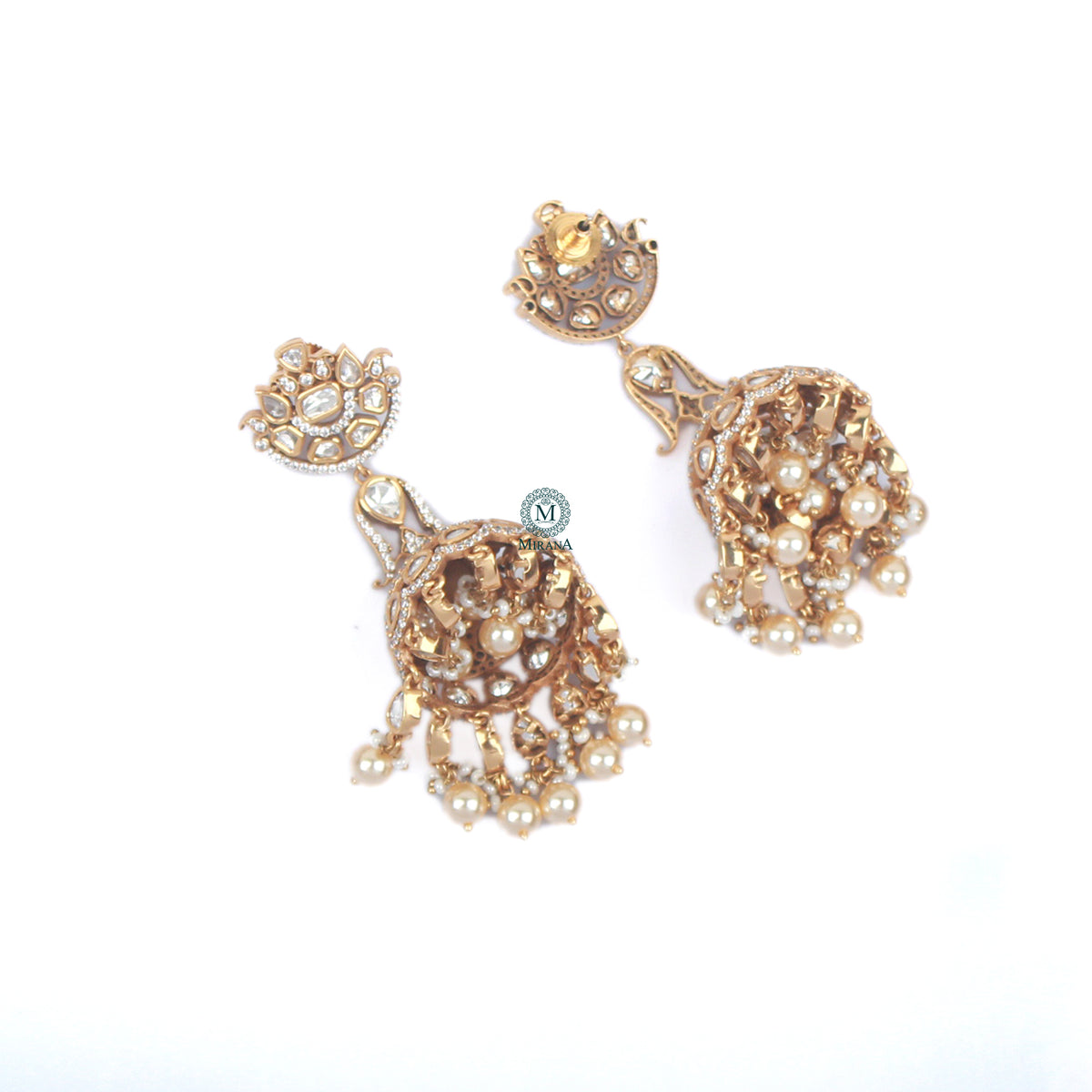 Jiya Polki Designer Jhumkas