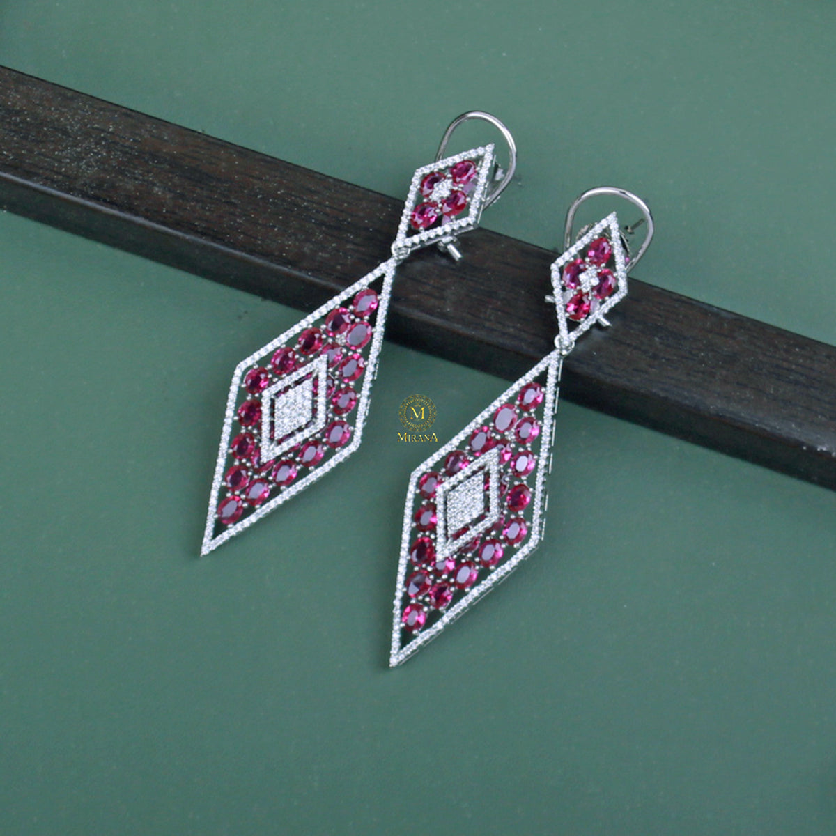 Ryna CZ Designer Earrings