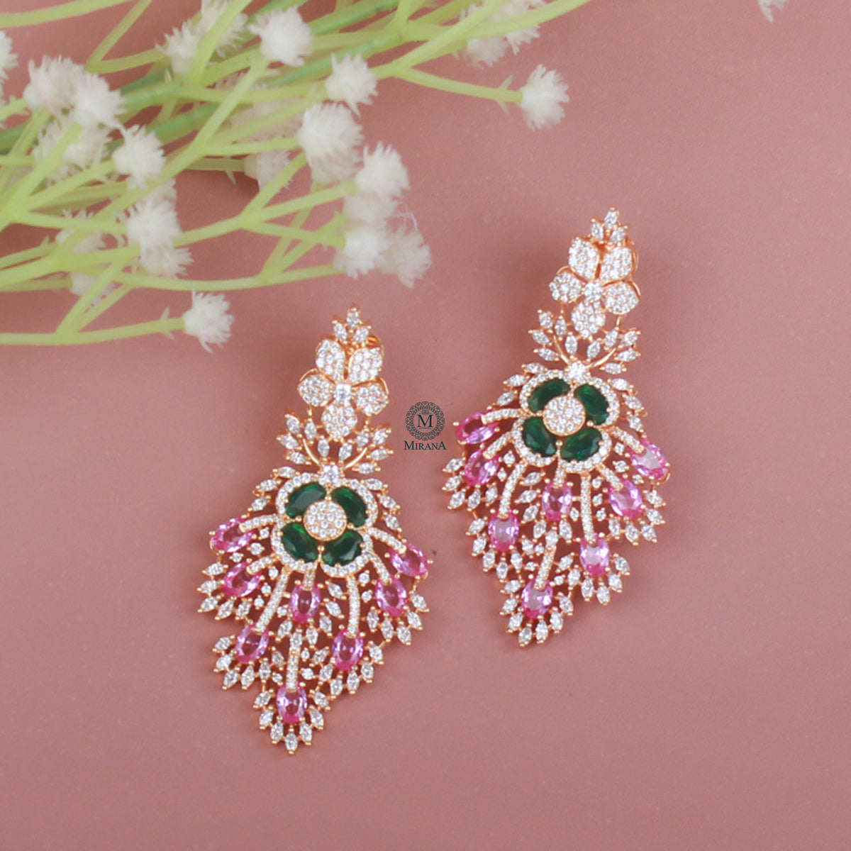 Yoshi Fusion CZ Designer Earrings