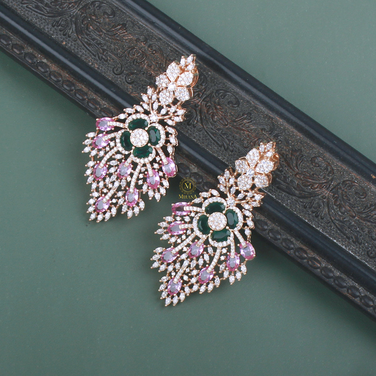 Yoshi Fusion CZ Designer Earrings