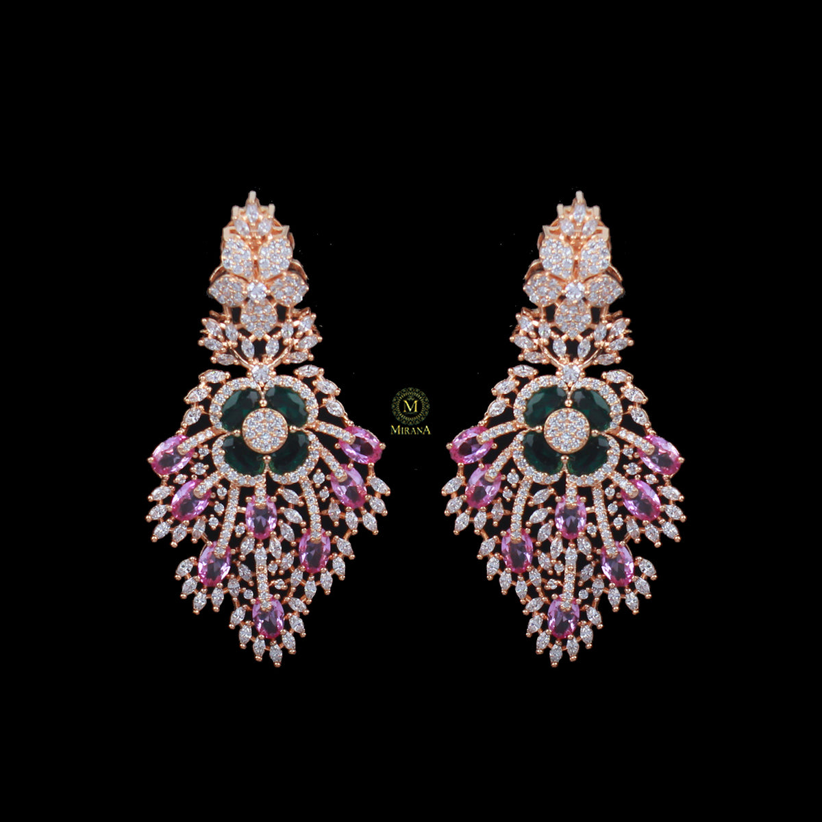 Yoshi Fusion CZ Designer Earrings