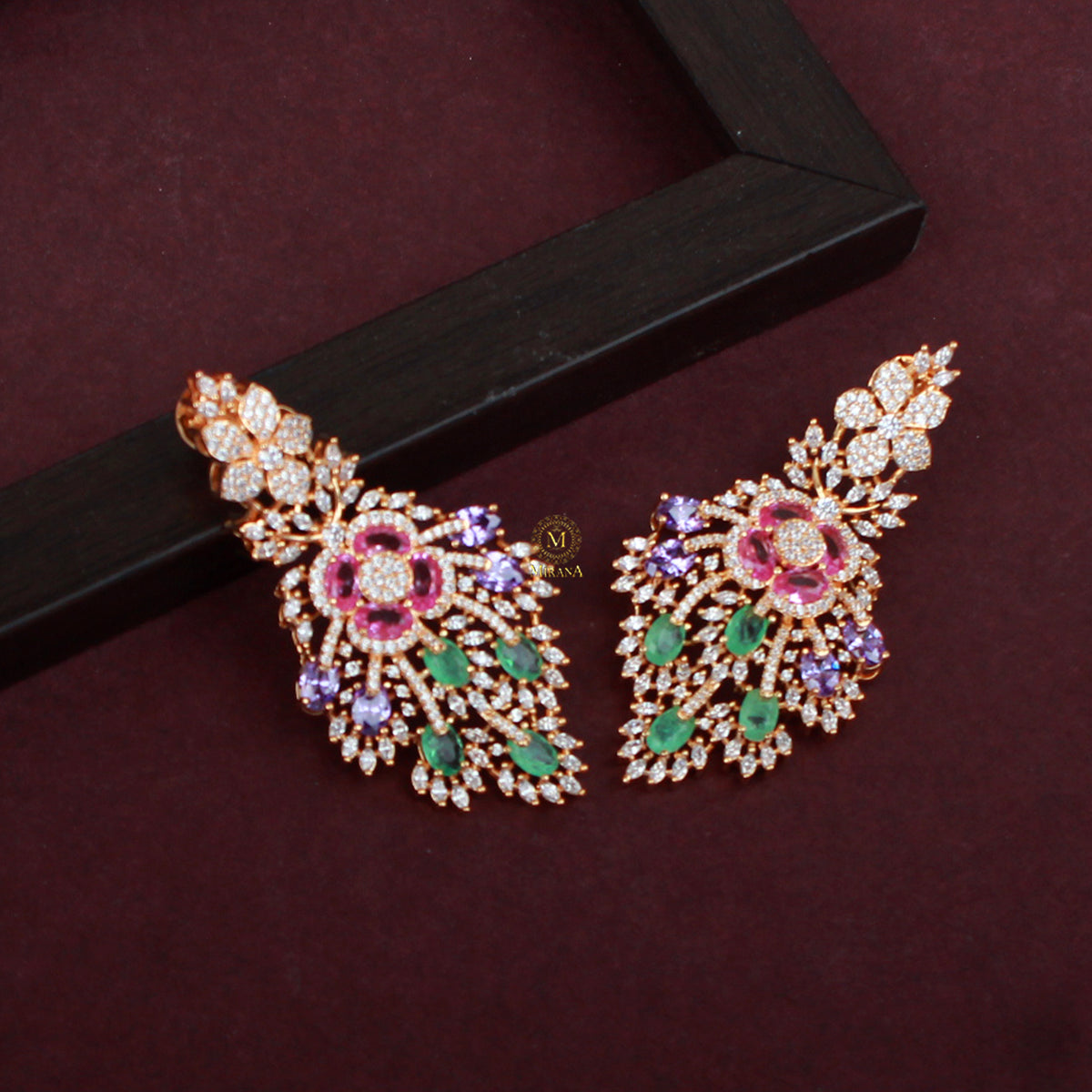 Yoshi Fusion CZ Designer Earrings