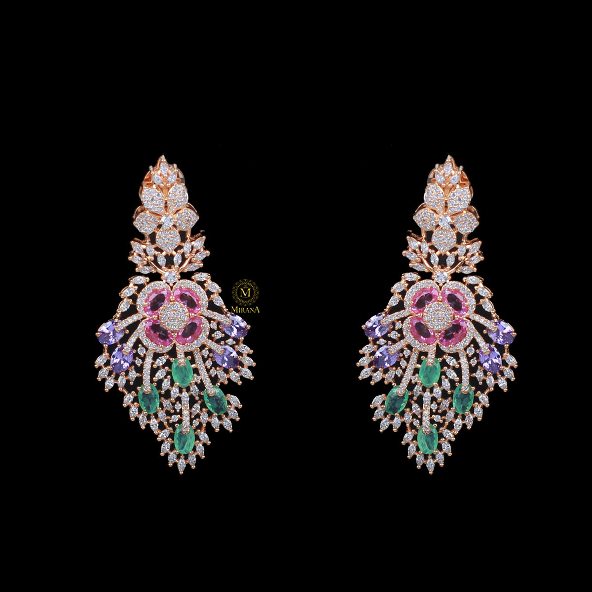 Yoshi Fusion CZ Designer Earrings