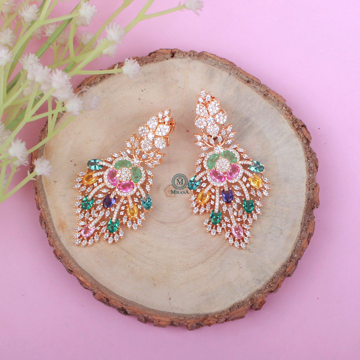 Yoshi Fusion CZ Designer Earrings