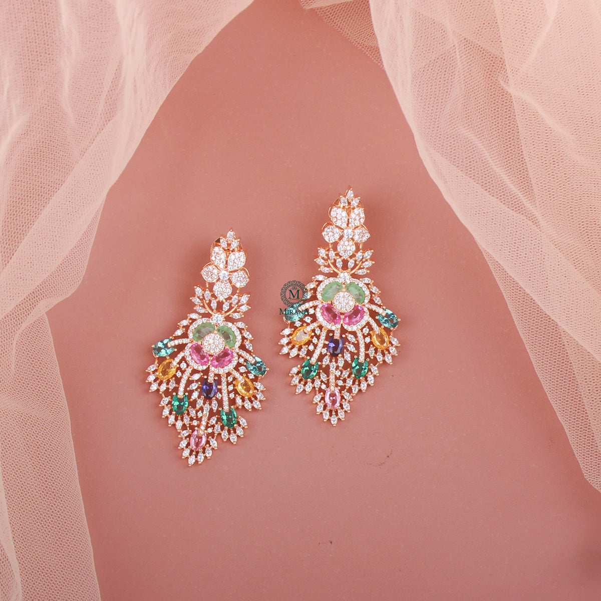 Yoshi Fusion CZ Designer Earrings