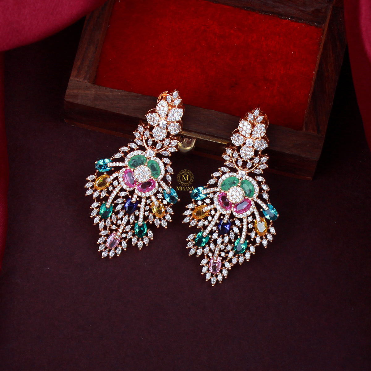 Yoshi Fusion CZ Designer Earrings