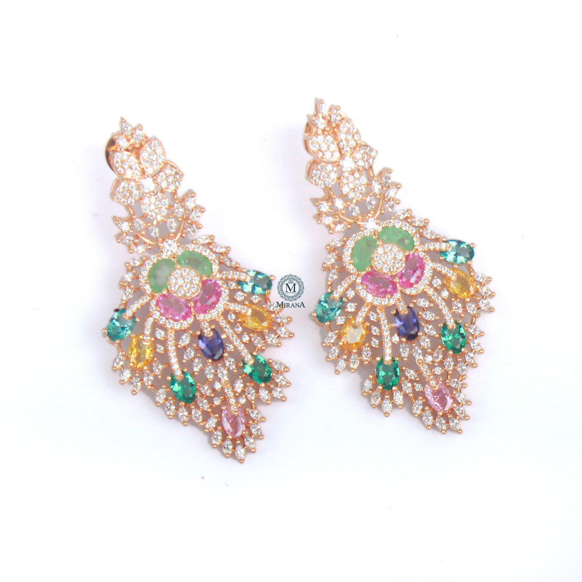 Yoshi Fusion CZ Designer Earrings