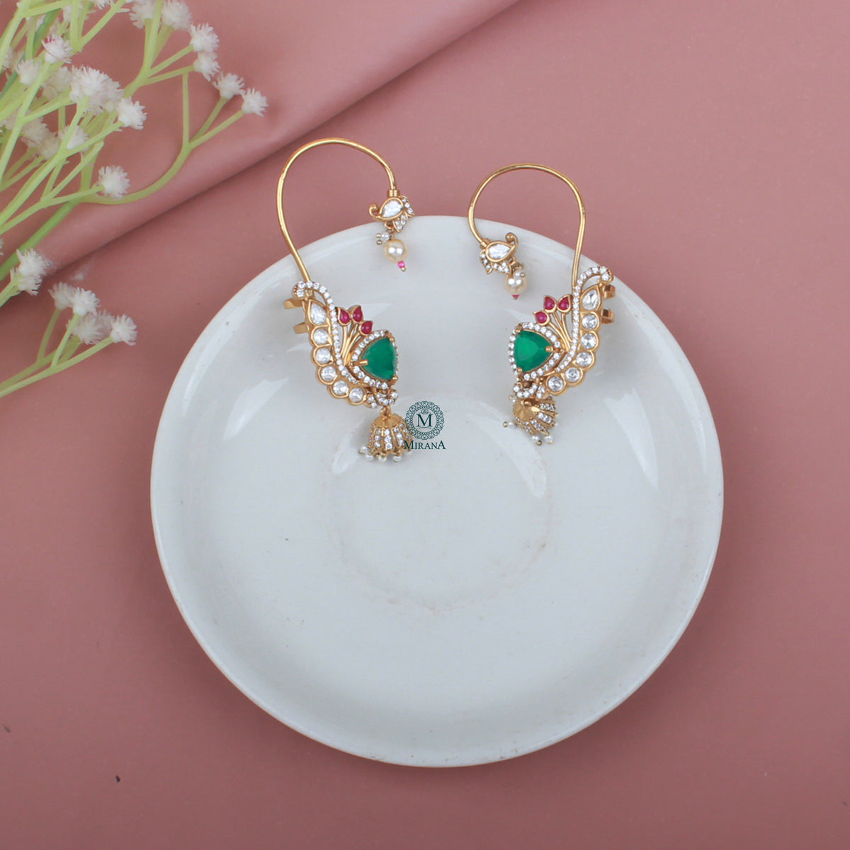 Jivisha Polki Designer Earcuffs