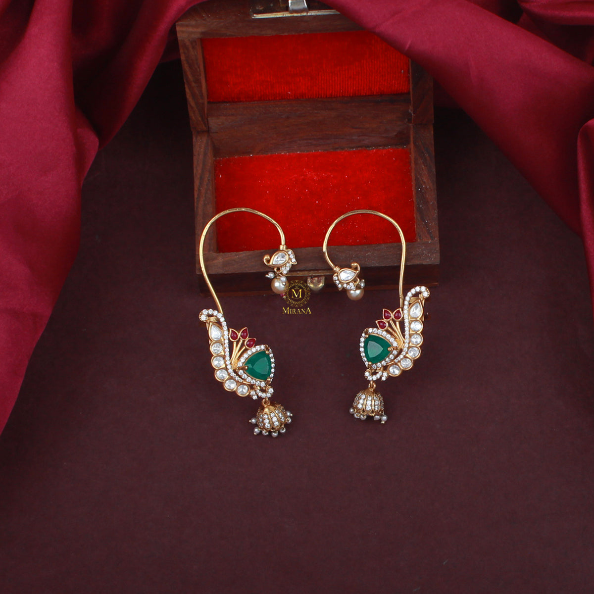 Jivisha Polki Designer Earcuffs
