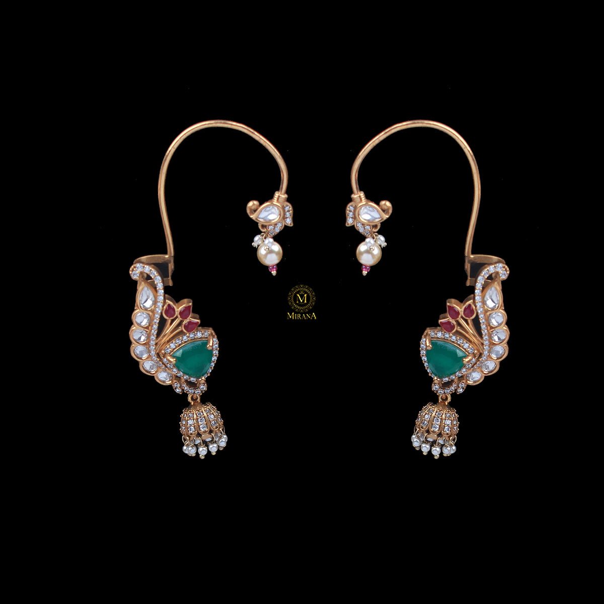 Jivisha Polki Designer Earcuffs