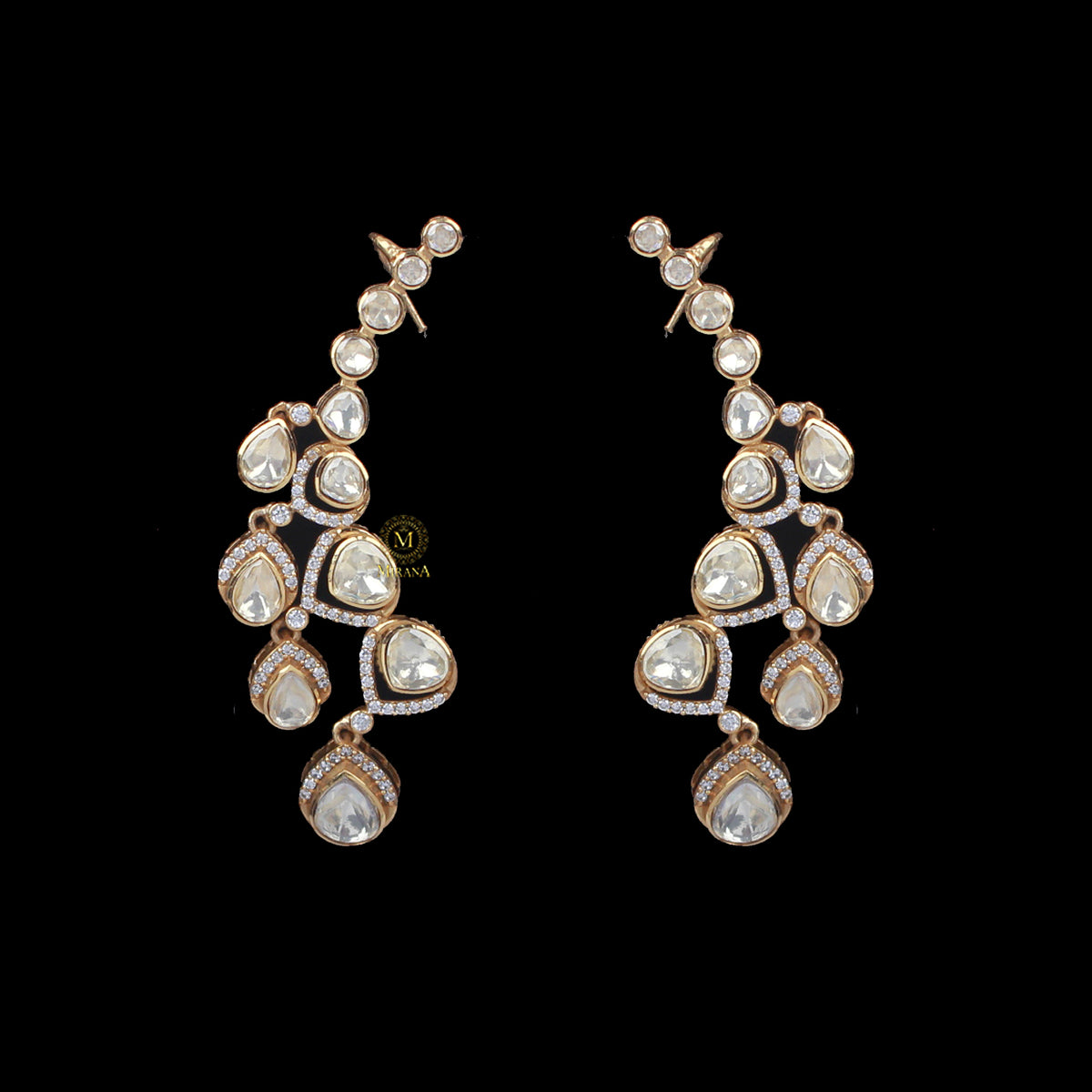 Mishika Moissanite Designer Earcuffs