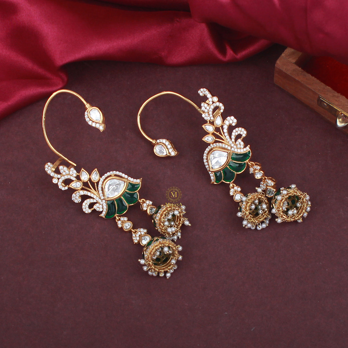 Harshika Polki Designer Earcuffs