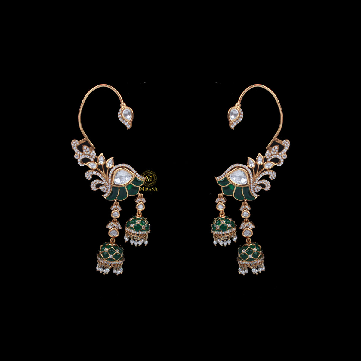 Harshika Polki Designer Earcuffs