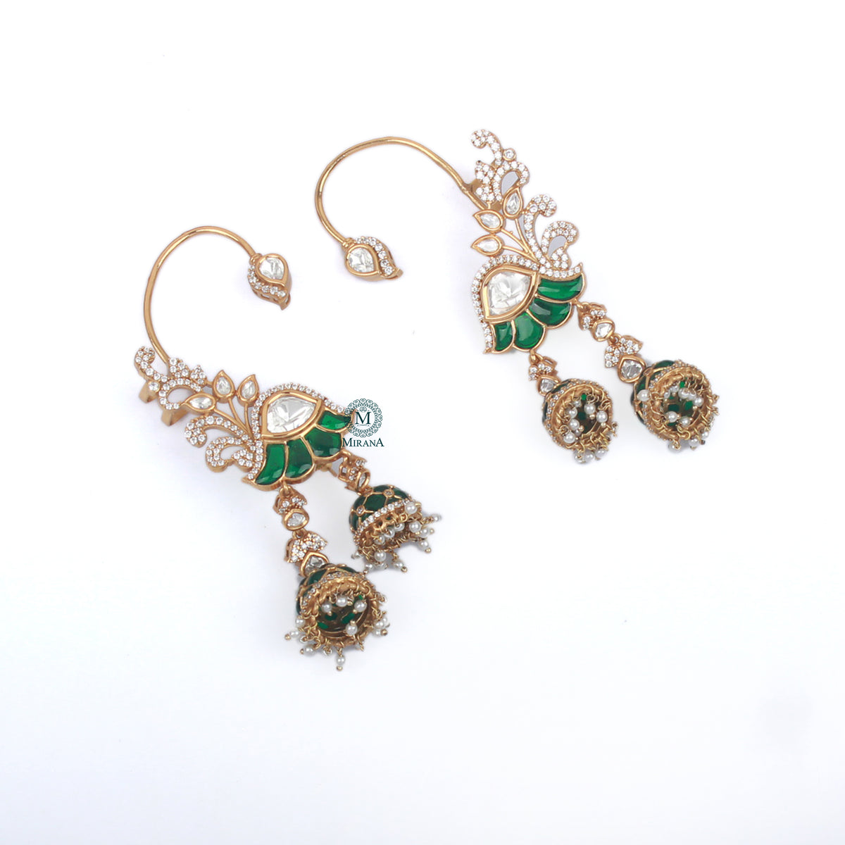Harshika Polki Designer Earcuffs