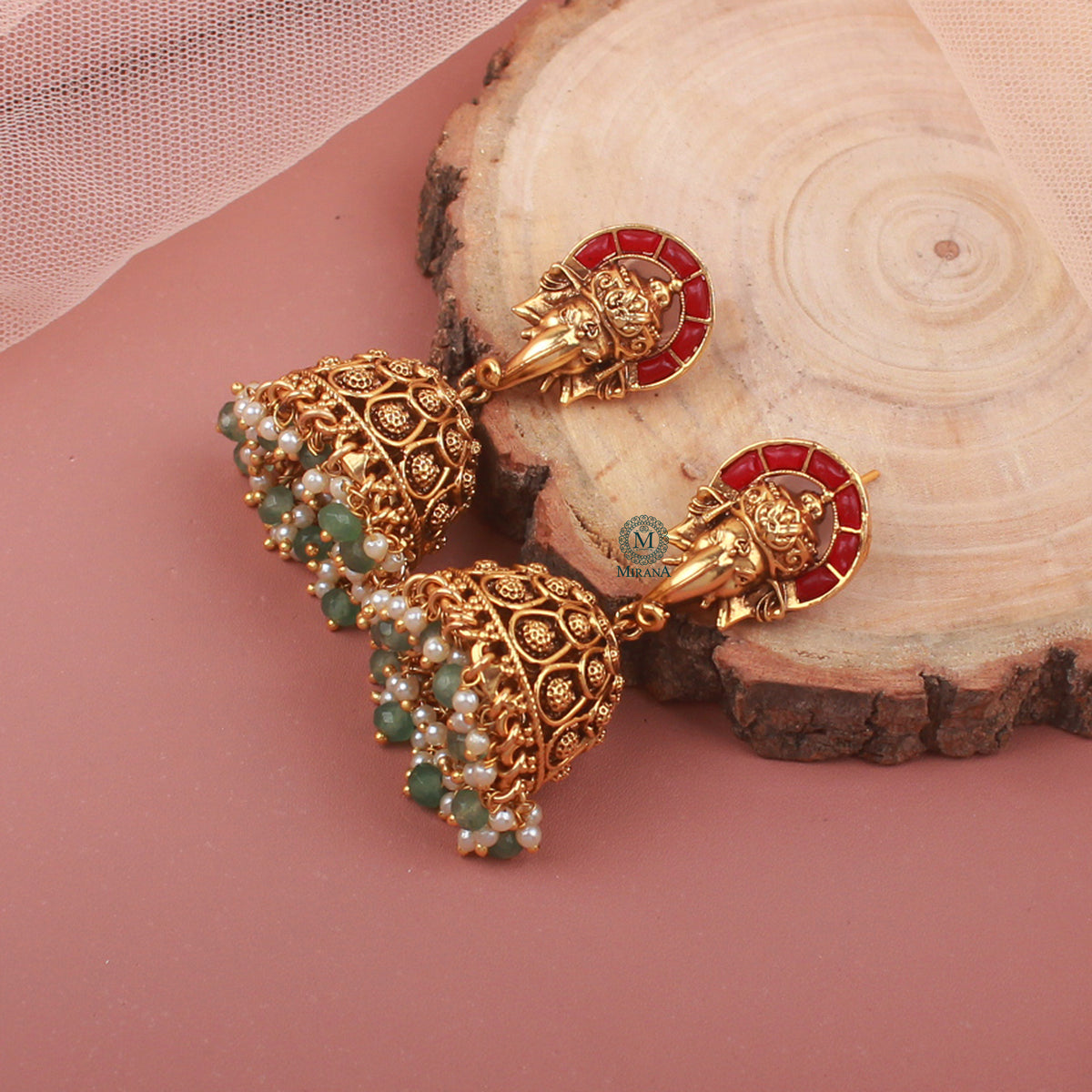 Ridhi Antique Designer Jhumkas