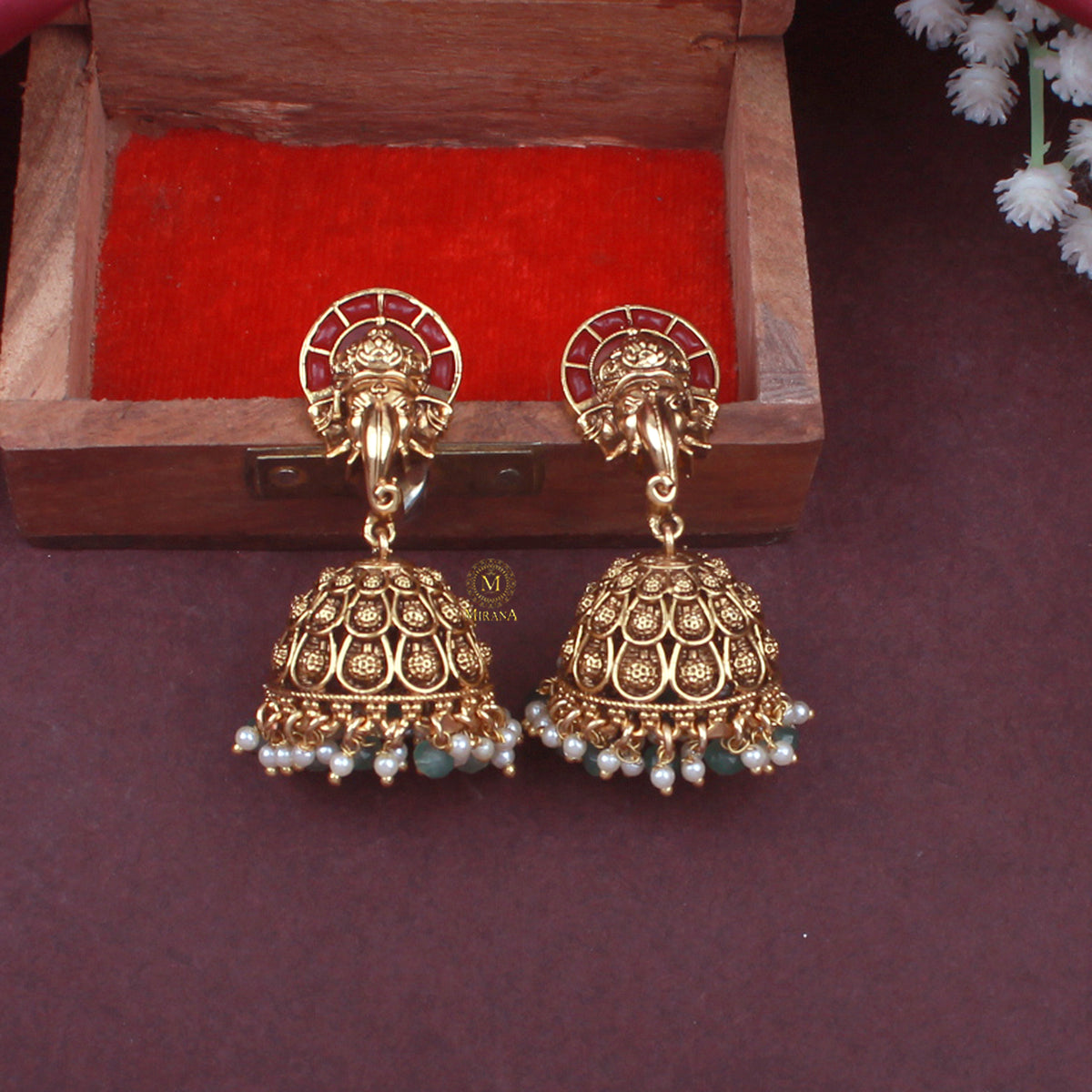 Ridhi Antique Designer Jhumkas