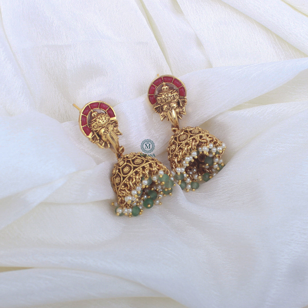 Ridhi Antique Designer Jhumkas