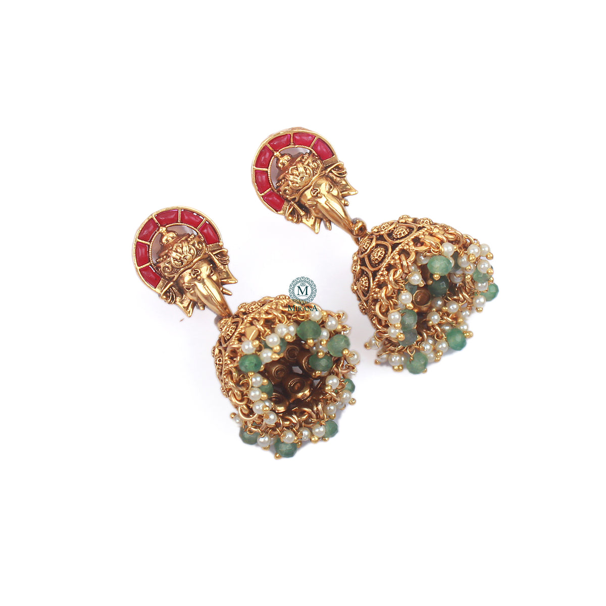 Ridhi Antique Designer Jhumkas