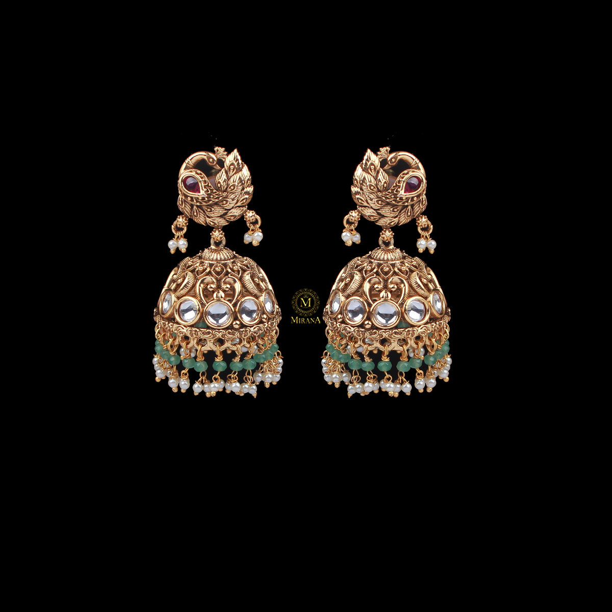 Dhaani Antique Designer Jhumkas