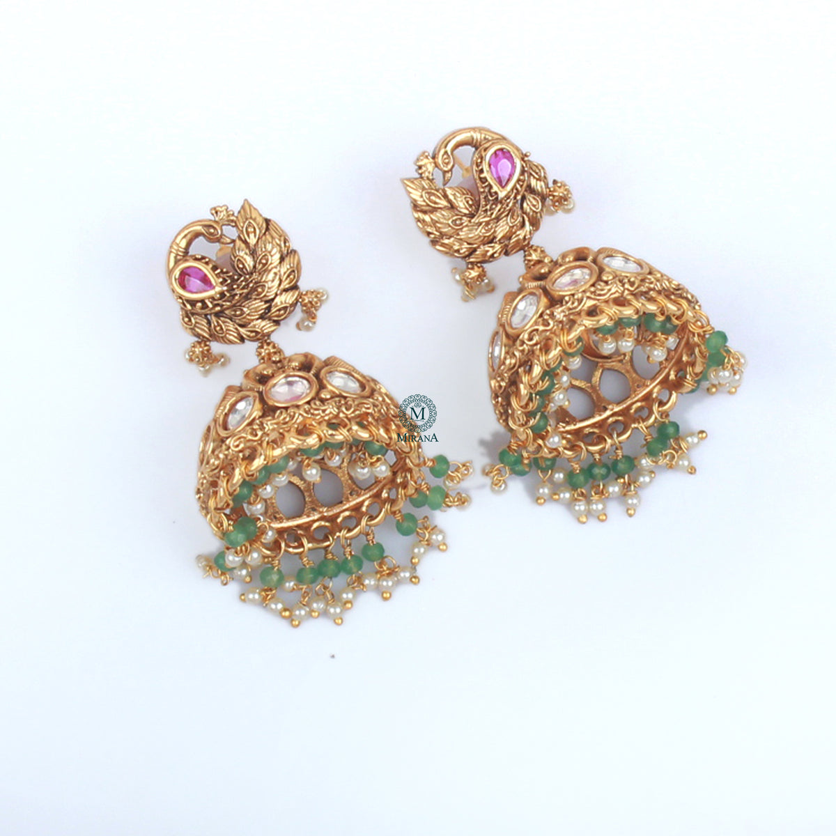 Dhaani Antique Designer Jhumkas