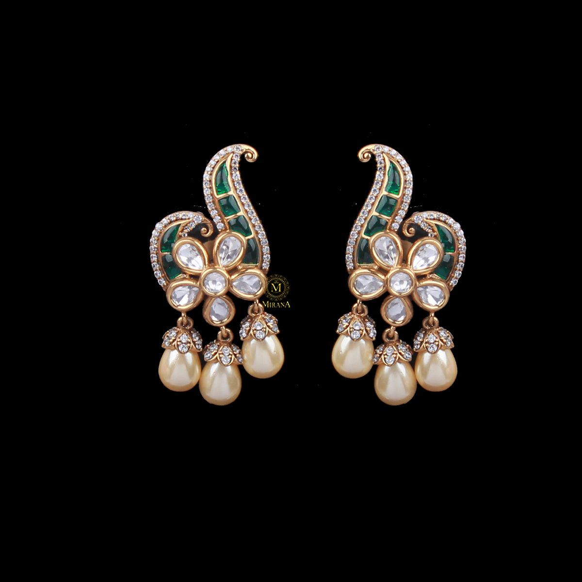 Asima Polki Designer Earrings