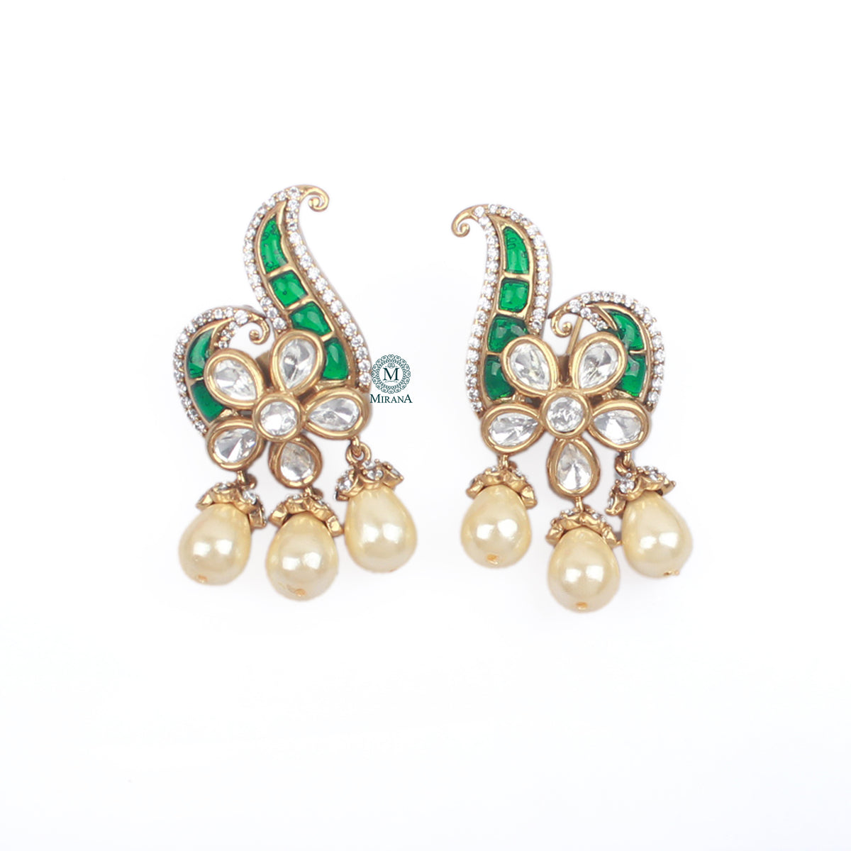Asima Polki Designer Earrings
