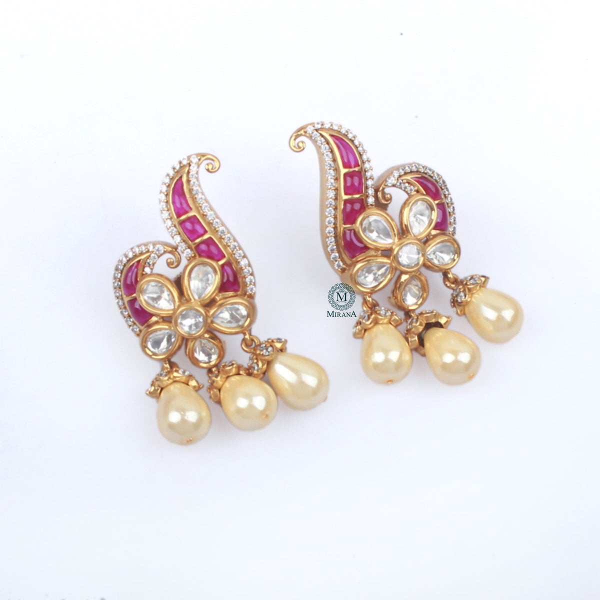 Asima Polki Designer Earrings