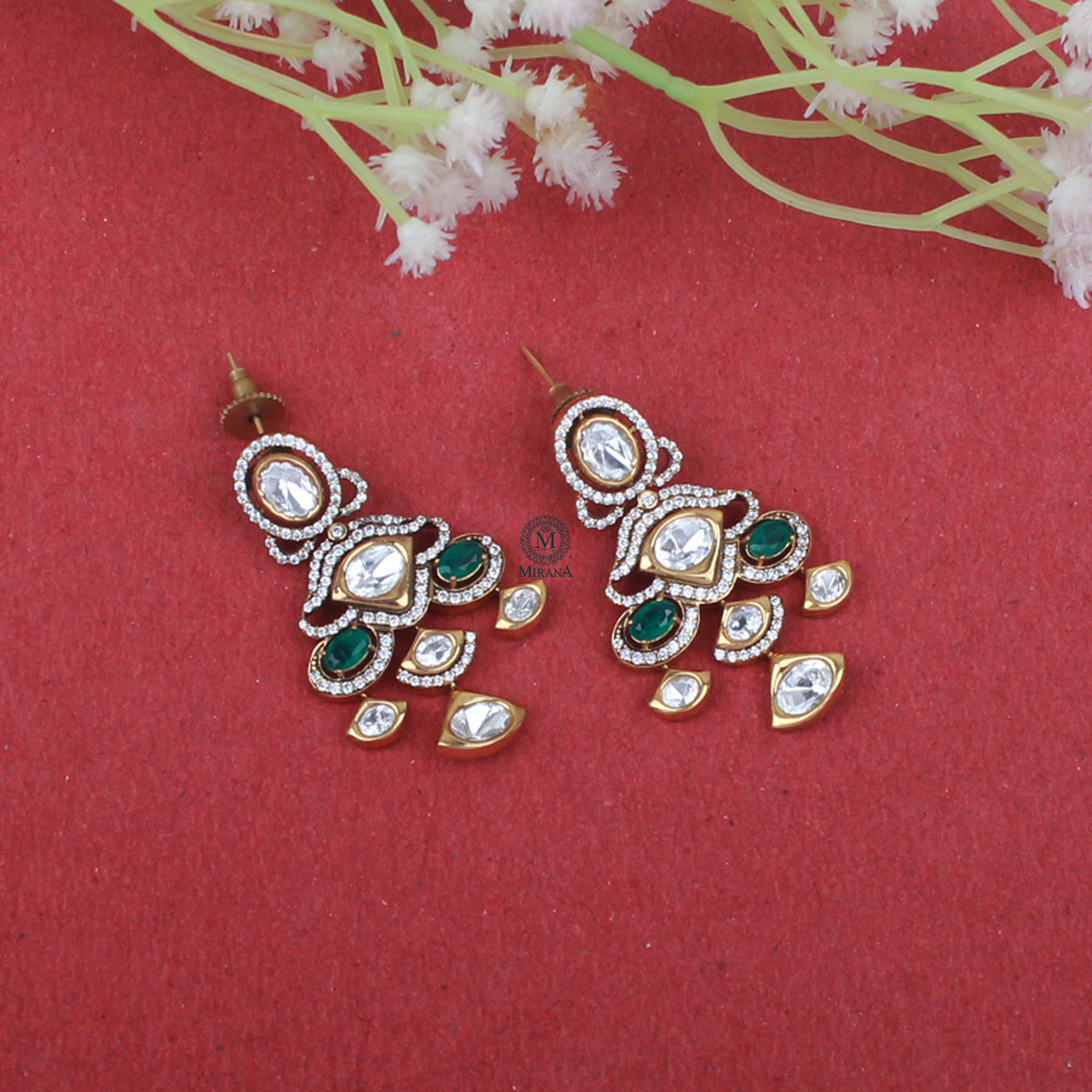 Shalvi Polki Designer Earrings
