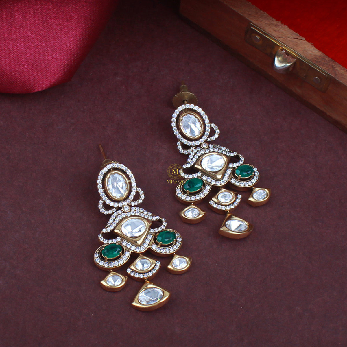Shalvi Polki Designer Earrings
