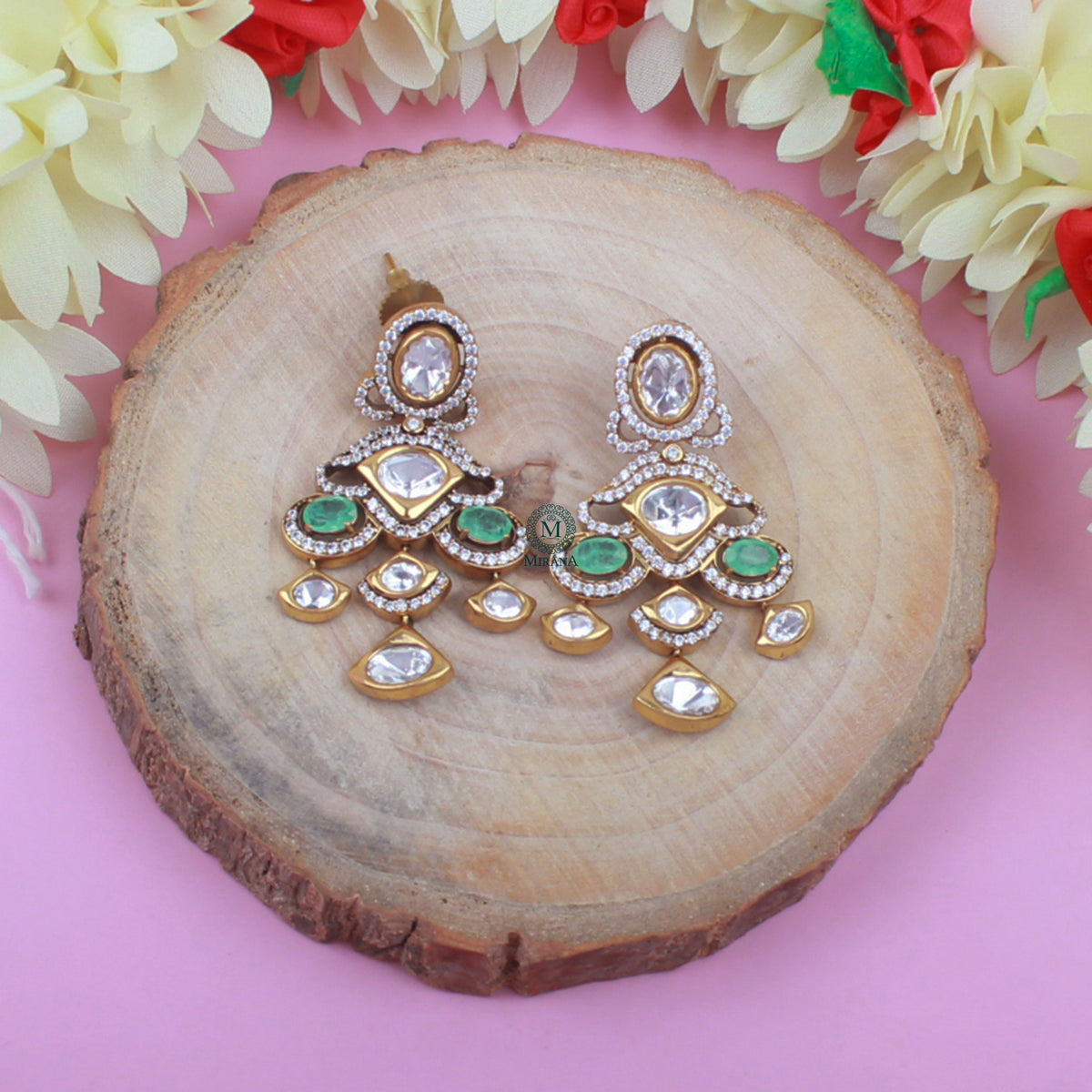 Shalvi Polki Designer Earrings