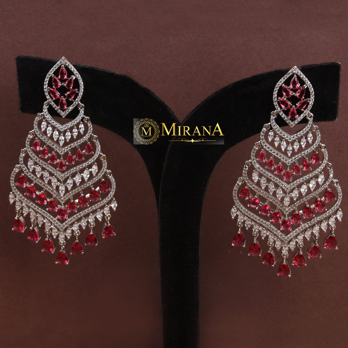 Designer Four Step Colored Chandbalis