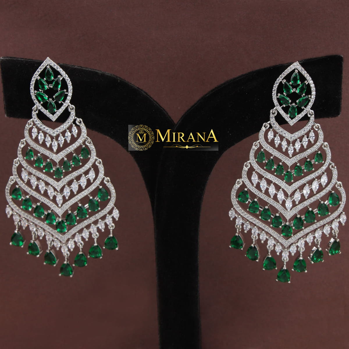 Designer Four Step Colored Chandbalis