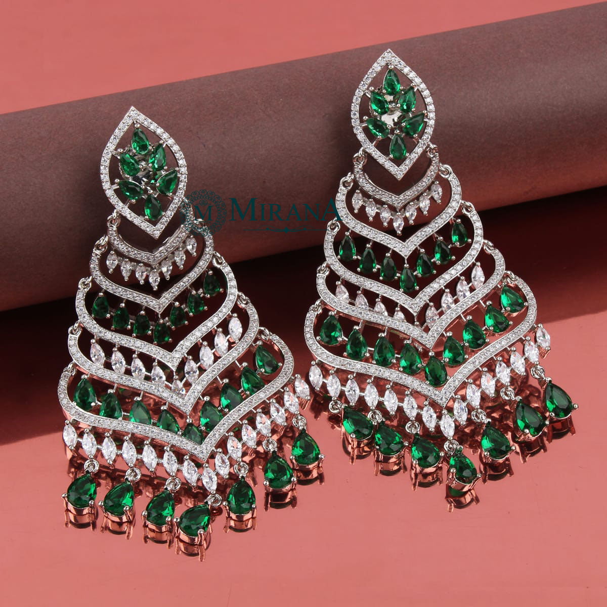 Designer Four Step Colored Chandbalis