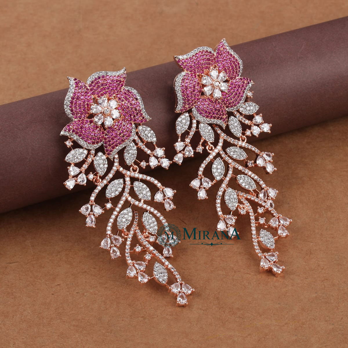 Ira Flower Colored Earrings
