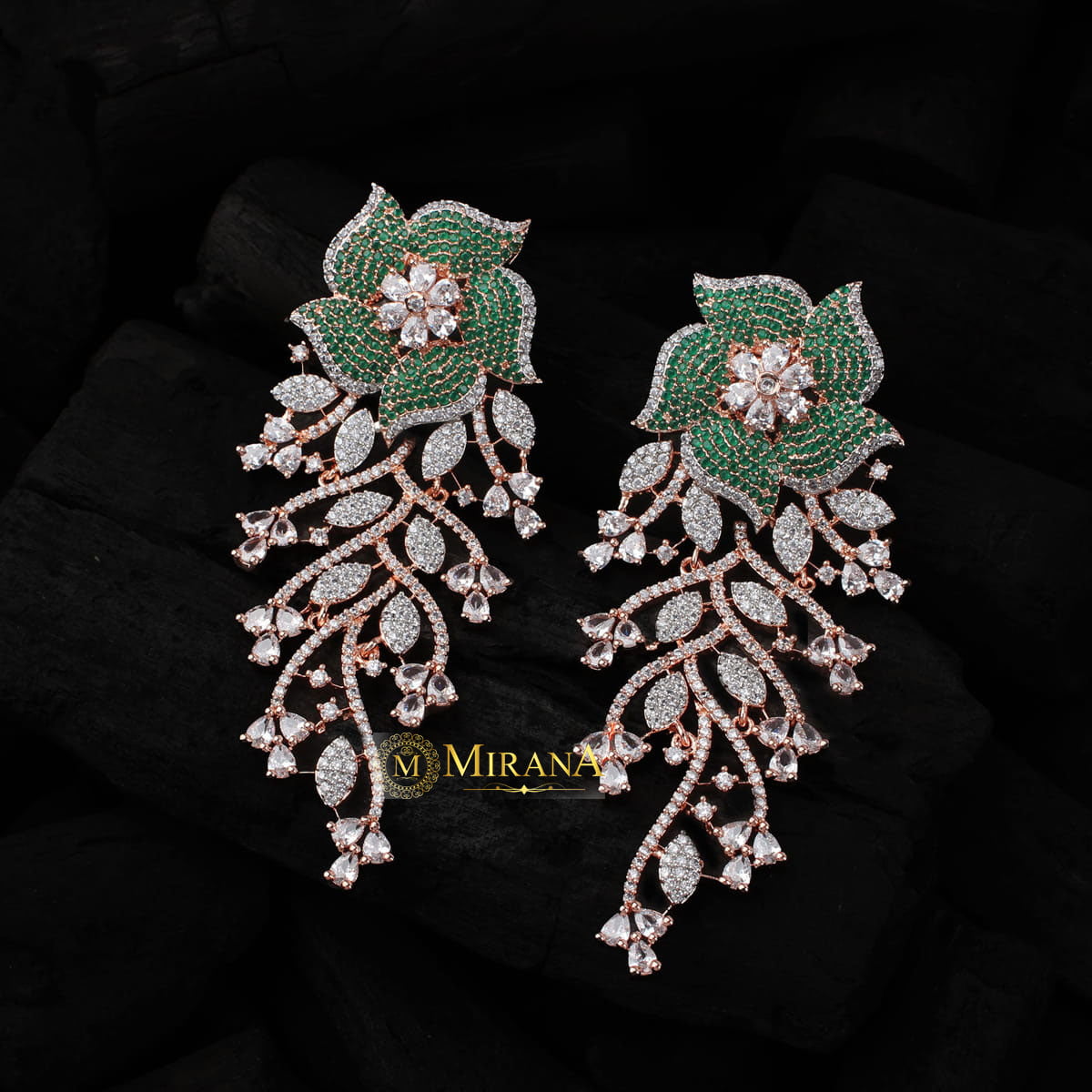 Ira Flower Colored Earrings