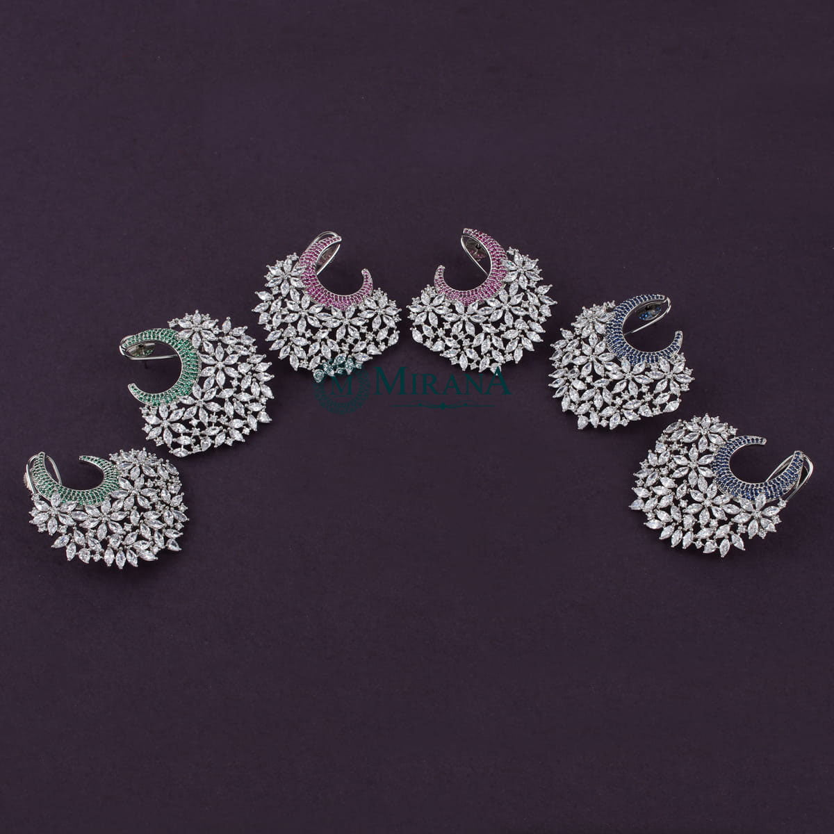 Crescent Colored Earrings