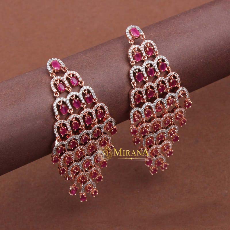 MJER21E332-1-Cherie-Colored-Designer-Earrings-Rose-Gold-Ruby-Color-Look-4.jpg