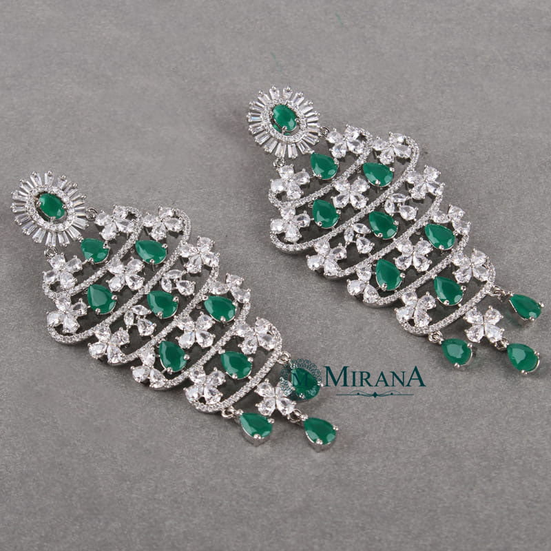 Ava Drop Petal Long Earrings